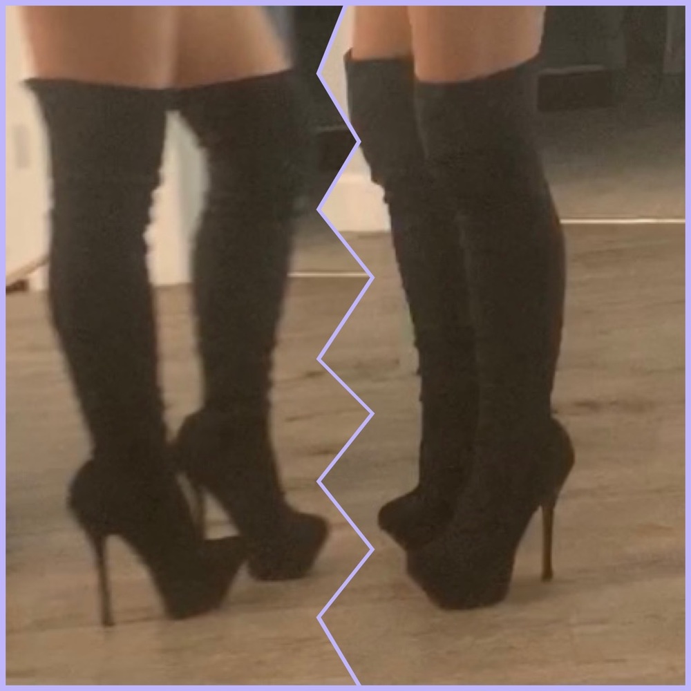 Thigh high boots size 7 only wore once